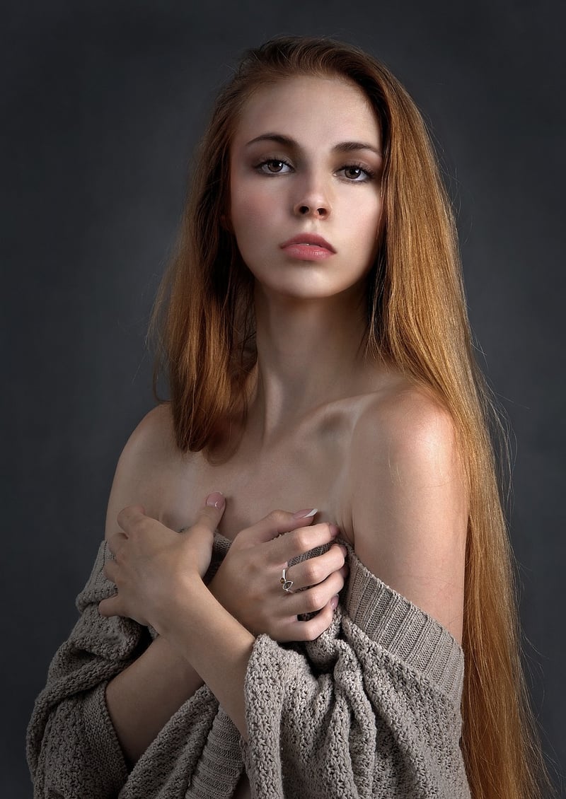 Woman in a stylish dress
